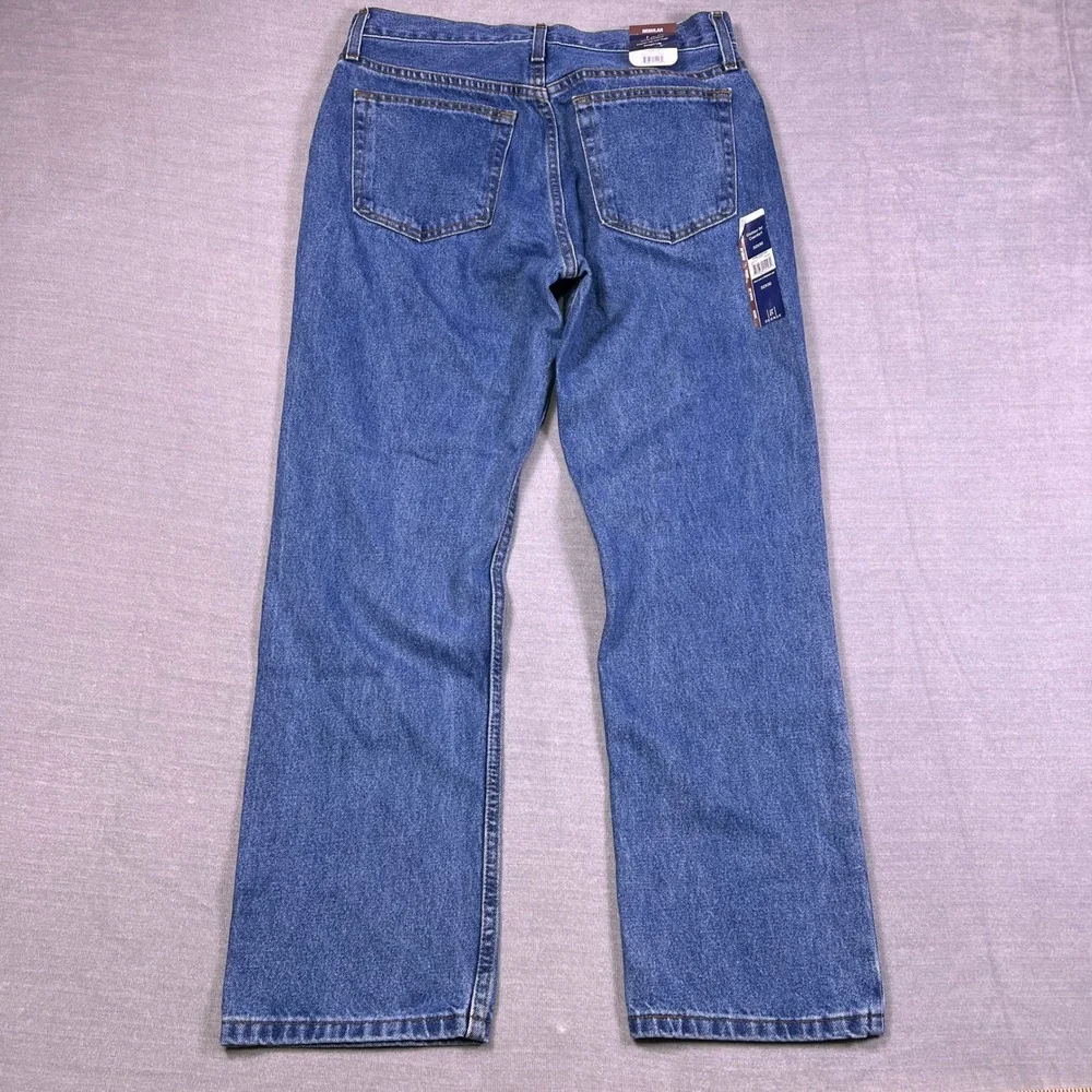 NWT George Regular Fit Mid Rise Jeans Mens 32x30 Medium Wash Blue Cotton